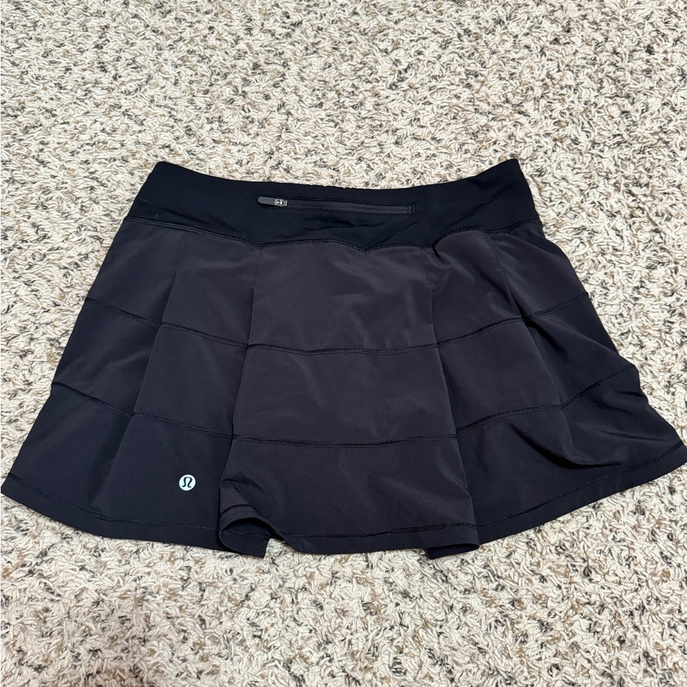 lululemon pace rival skirt size 6 tall black